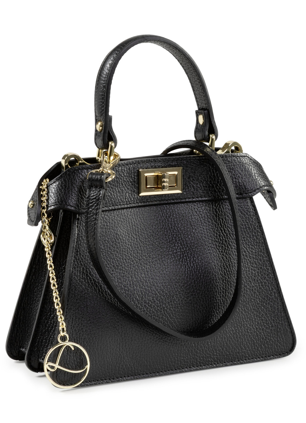 Laurina, Mini-Tasche, Damen, mit abnehmbarem, verstellbarem Umhängeriemen, Schwarz von LAURINA