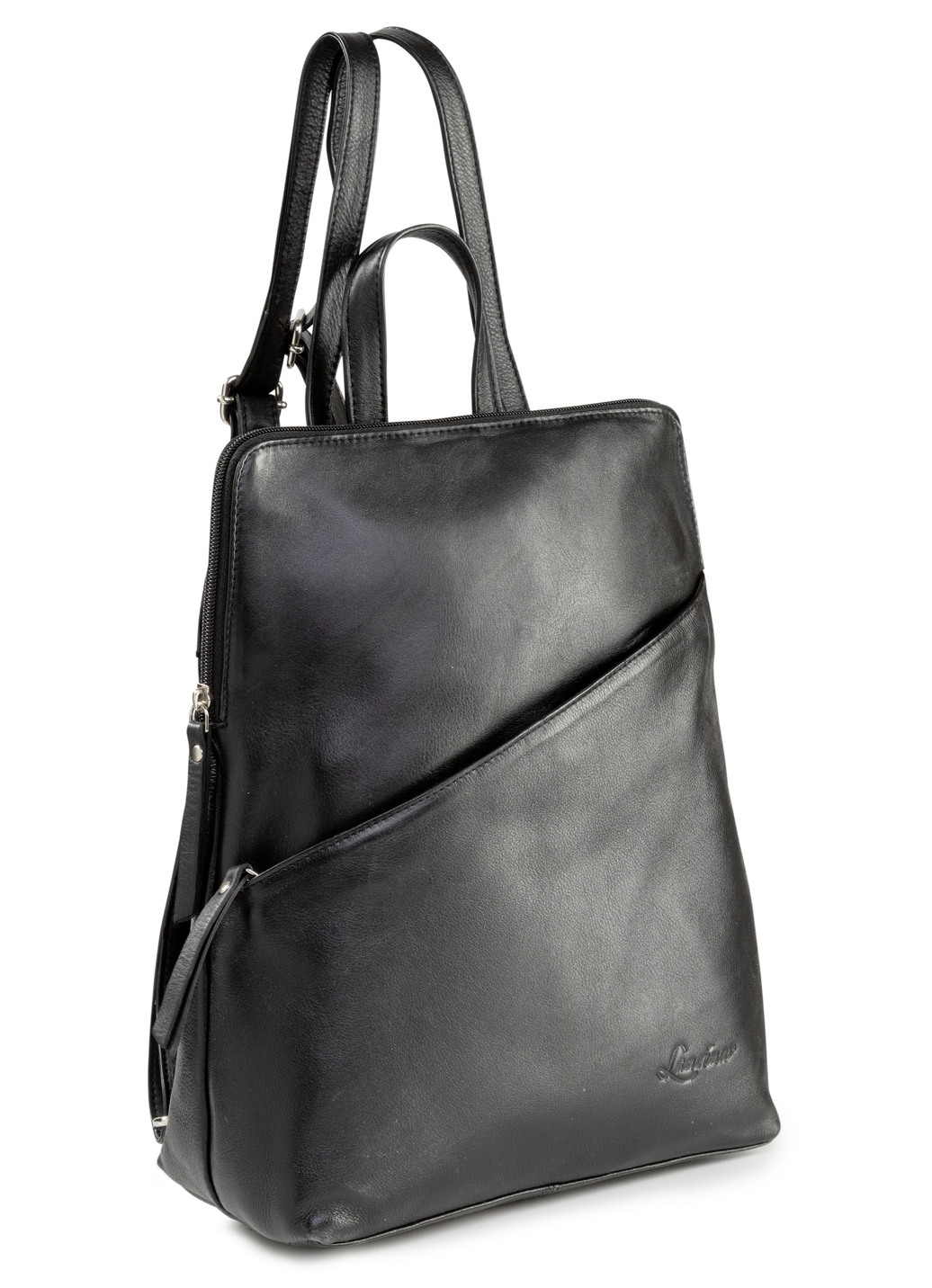 Laurina, Rucksack, Damen, mit zwei verstellbaren Umhängeriemen, Schwarz von LAURINA