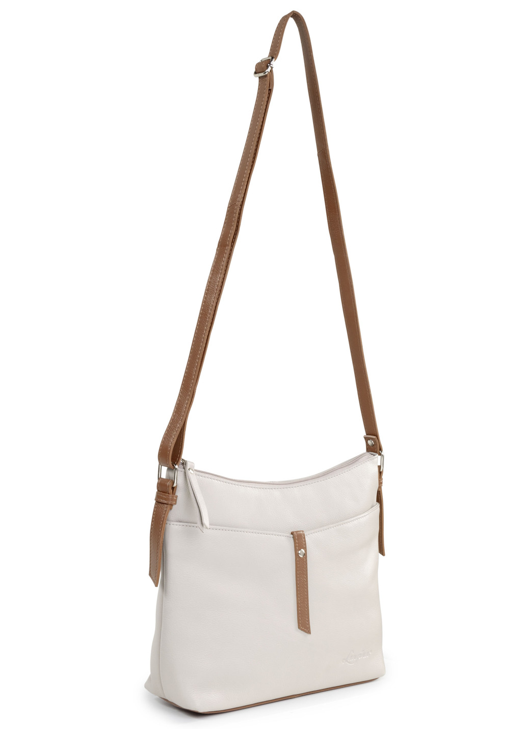 Laurina, Tasche, Damen, mit verstellbarem Umhängeriemen, Kiesel-Cognac von LAURINA