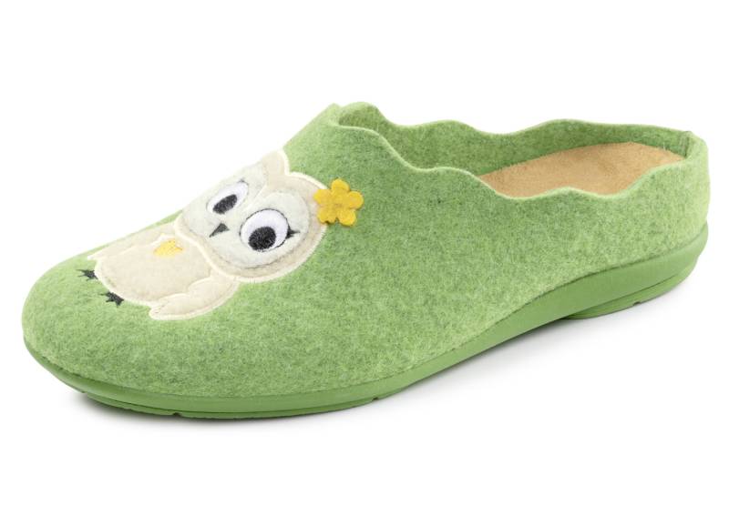 Laurina, klassiche Damen-Hausschuhe, mit herausnehmbarem Fußbett, Grün, Größe 41 Laurina, klassiche Damen-Hausschuhe, mit herausnehmbarem Fußbett, Grün, Größe 41 von LAURINA