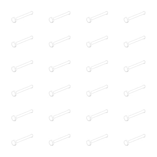 LAURITAMI 24 Stück Klar Gerade Nasenpiercing Stecker Plastik Nasenpiercing Retainers, 18G Bioflex Flexible Nasenpiercing Set für Damen Herren LAURITAMI 24 Stück Klar Gerade Nasenpiercing Stecker Plastik Nasenpiercing Retainers, 18G Bioflex Flexible Nasenpiercing Set für Damen Herren von LAURITAMI