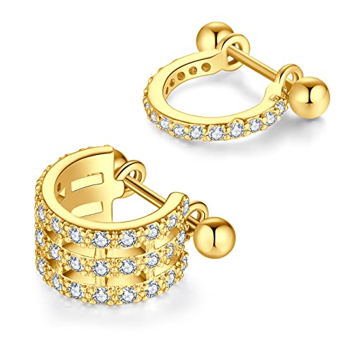 LAURITAMI 2stk Cartilage Helix Piercing Ohrringe mit Schild Halbkreis Silber CZ 8mm Barbell 20G Daith Lobe Snug Piercing Schmuck für Damen Herren LAURITAMI 2stk Cartilage Helix Piercing Ohrringe mit Schild Halbkreis Silber CZ 8mm Barbell 20G Daith Lobe Snug Piercing Schmuck für Damen Herren von LAURITAMI
