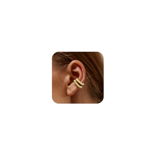 LAURITAMI Ear Cuff Gold Silber Fake Helix Knorpel Ohrringe Fake Piercing Ear Cuff Ohrringe Clip On Earcuffs Schmuck für Männer Damen LAURITAMI Ear Cuff Gold Silber Fake Helix Knorpel Ohrringe Fake Piercing Ear Cuff Ohrringe Clip On Earcuffs Schmuck für Männer Damen von LAURITAMI