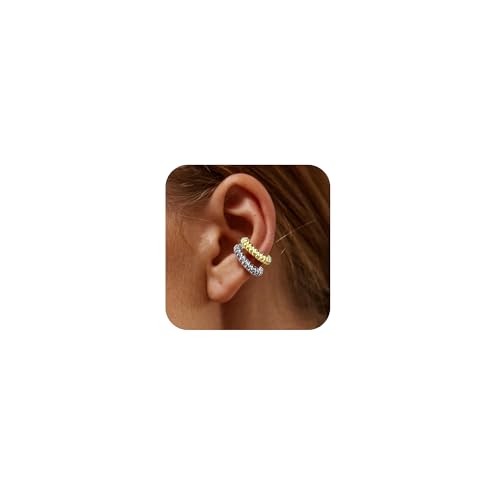 LAURITAMI Ear Cuff Gold Silber Fake Helix Knorpel Ohrringe Fake Piercing Ear Cuff Ohrringe Clip On Earcuffs Schmuck für Männer Damen LAURITAMI Ear Cuff Gold Silber Fake Helix Knorpel Ohrringe Fake Piercing Ear Cuff Ohrringe Clip On Earcuffs Schmuck für Männer Damen von LAURITAMI