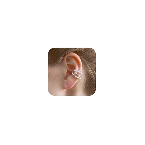 LAURITAMI Fake Piercing Ear Cuff Fake Helix Knorpel Ohrringe Non Piercing Earcuffs Ohrmanschette Ohrringe Clip On Schmuck Gold Silber für Männer Damen LAURITAMI Fake Piercing Ear Cuff Fake Helix Knorpel Ohrringe Non Piercing Earcuffs Ohrmanschette Ohrringe Clip On Schmuck Gold Silber für Männer Damen von LAURITAMI