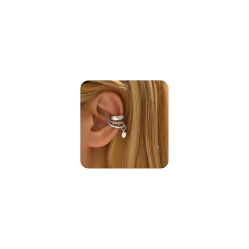 LAURITAMI Fake Piercing Ear Cuff Fake Helix Knorpel Ohrringe Non Piercing Earcuffs Ohrmanschette Ohrringe Clip On Schmuck Gold Silber für Männer Damen LAURITAMI Fake Piercing Ear Cuff Fake Helix Knorpel Ohrringe Non Piercing Earcuffs Ohrmanschette Ohrringe Clip On Schmuck Gold Silber für Männer Damen von LAURITAMI