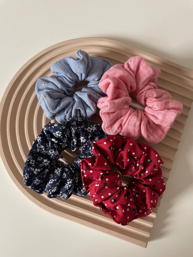 Zopfgummi Scrunchie Haargummi Aus Baumwolle Schonend Fürs Haar von LAUSIHandmade