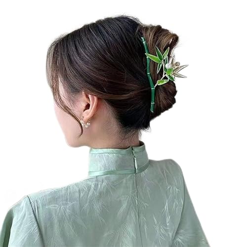 Damenmode-Haarspangen, koreanische Metall-Bambus-Haarspange, Damen-Haarnadel-Greifklammer, weibliche große Hai-Clips, Haarschmuck, 2 (Farbe: 4) (Farbe: 4) (Color : 108) von LAVAMI