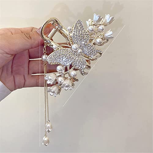 Mode-Haarspangen for Damen, koreanische Damen-Haarklammer, Haarspange, Blume, Schmetterling, Quaste, Haarnadel, Hai-Klammer, Kopfschmuck, Haarschmuck 1 von LAVAMI