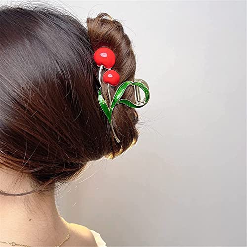 Mode-Haarspangen for Damen, koreanische Haarklammer, niedliche Kirsch-Haarspange, Metall-Haarnadel, Mädchen, großer Hai-Clip, Kopfschmuck, Haarschmuck 1 von LAVAMI