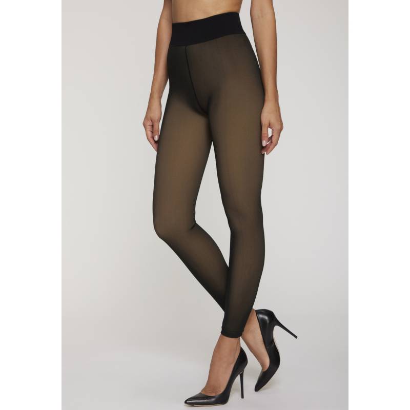 LAVANA Feinstrumpfleggings Damen schwarz Gr.L/XL von LAVANA