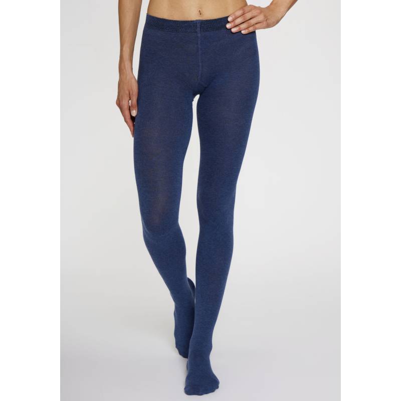 LAVANA Strickstrumpfhose Damen jeans meliert Gr.52/54 von LAVANA