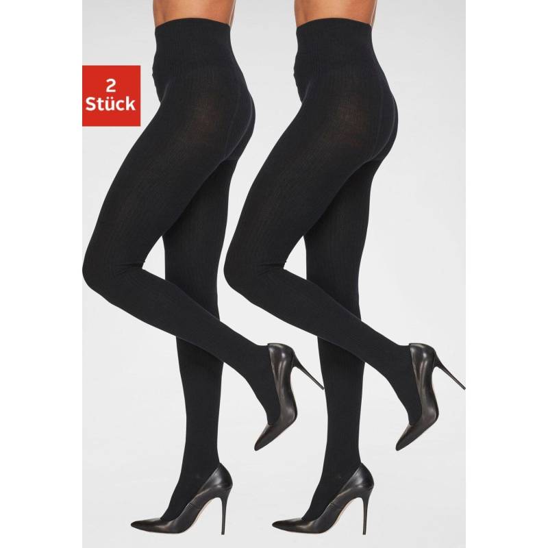 LAVANA Strickstrumpfhose Damen schwarz Gr.44/46 von LAVANA