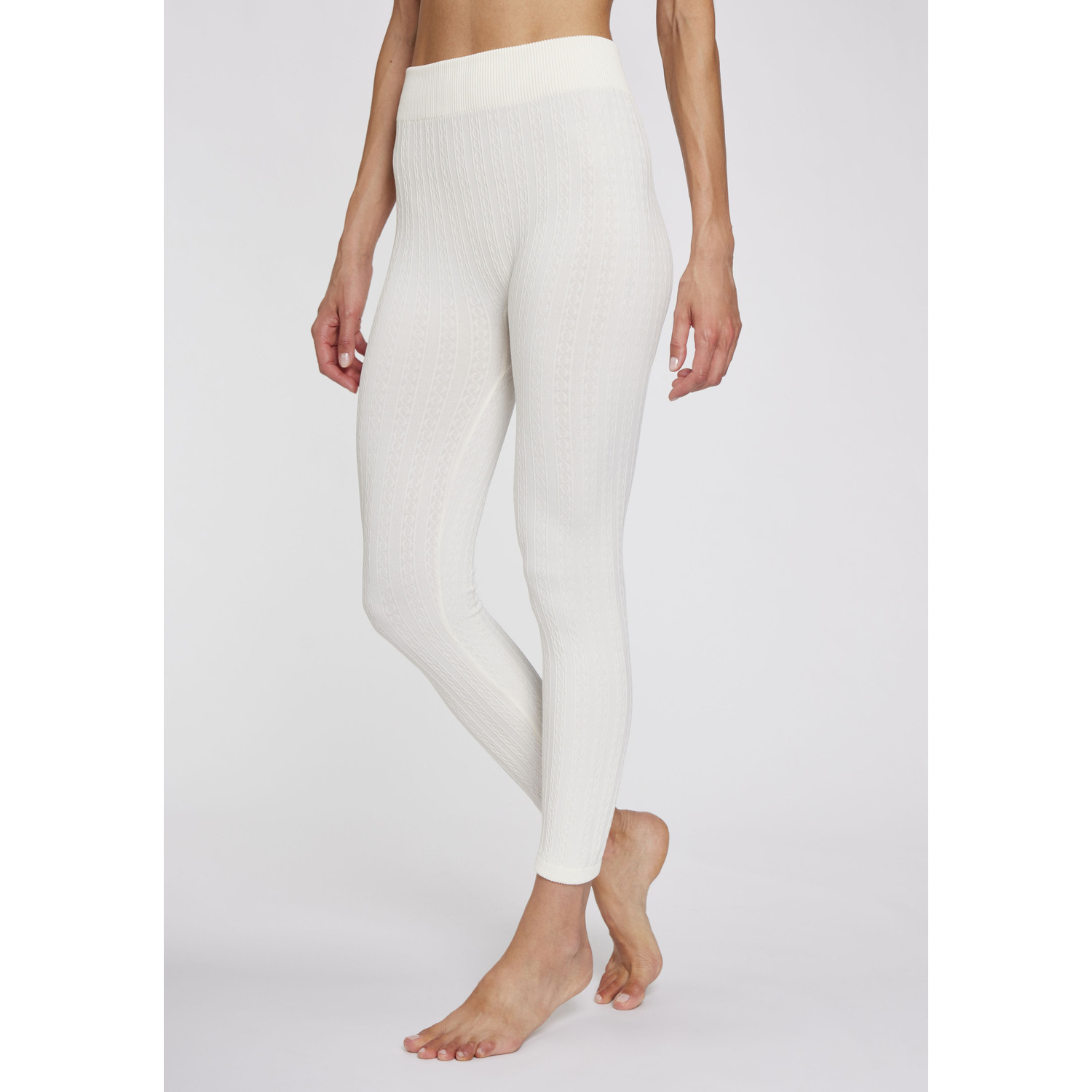LAVANA Strickstrumpfleggings Damen 1x ecru Gr.L/XL (44/50) von LAVANA