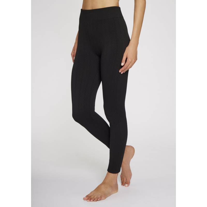 LAVANA Strickstrumpfleggings Damen 1x schwarz Gr.L/XL (44/50) von LAVANA