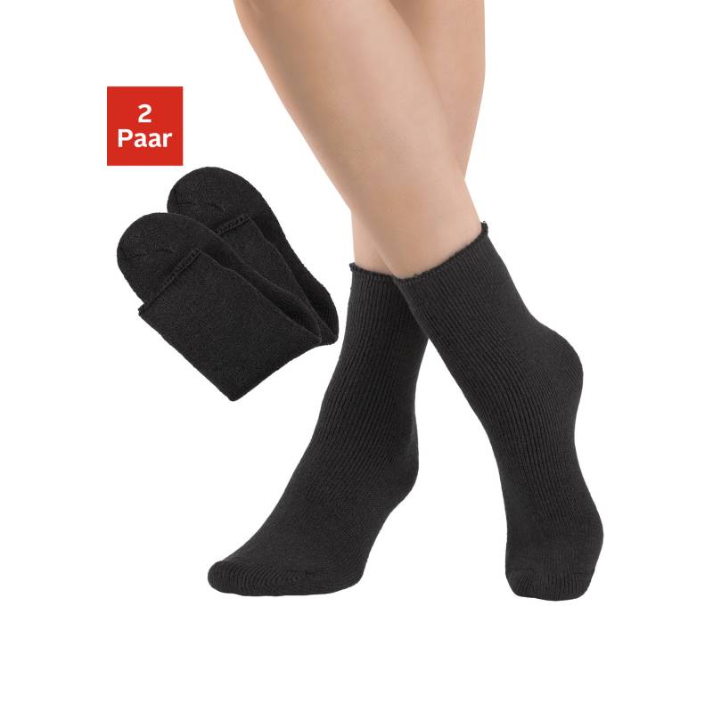 LAVANA Thermosocken Damen 2x schwarz Gr.35-38 von LAVANA