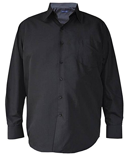 Lavecchia Herrenhemd Langarm, Schwarz 4XL von Lavecchia