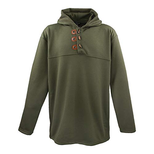 Lavecchia Herren Kapuzen Hoodie LV-605 (Khaki, 4XL) von Lavecchia