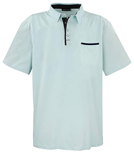 LAVECCHIA Übergrössen Hippes Polo-Shirt Kurzarm Mint 6XL von LAVECCHIA