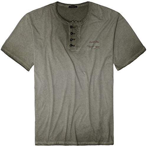 LAVECCHIA Übergrössen Hippes T-Shirt Kurzarm LV-4055 Grün 8XL von LAVECCHIA
