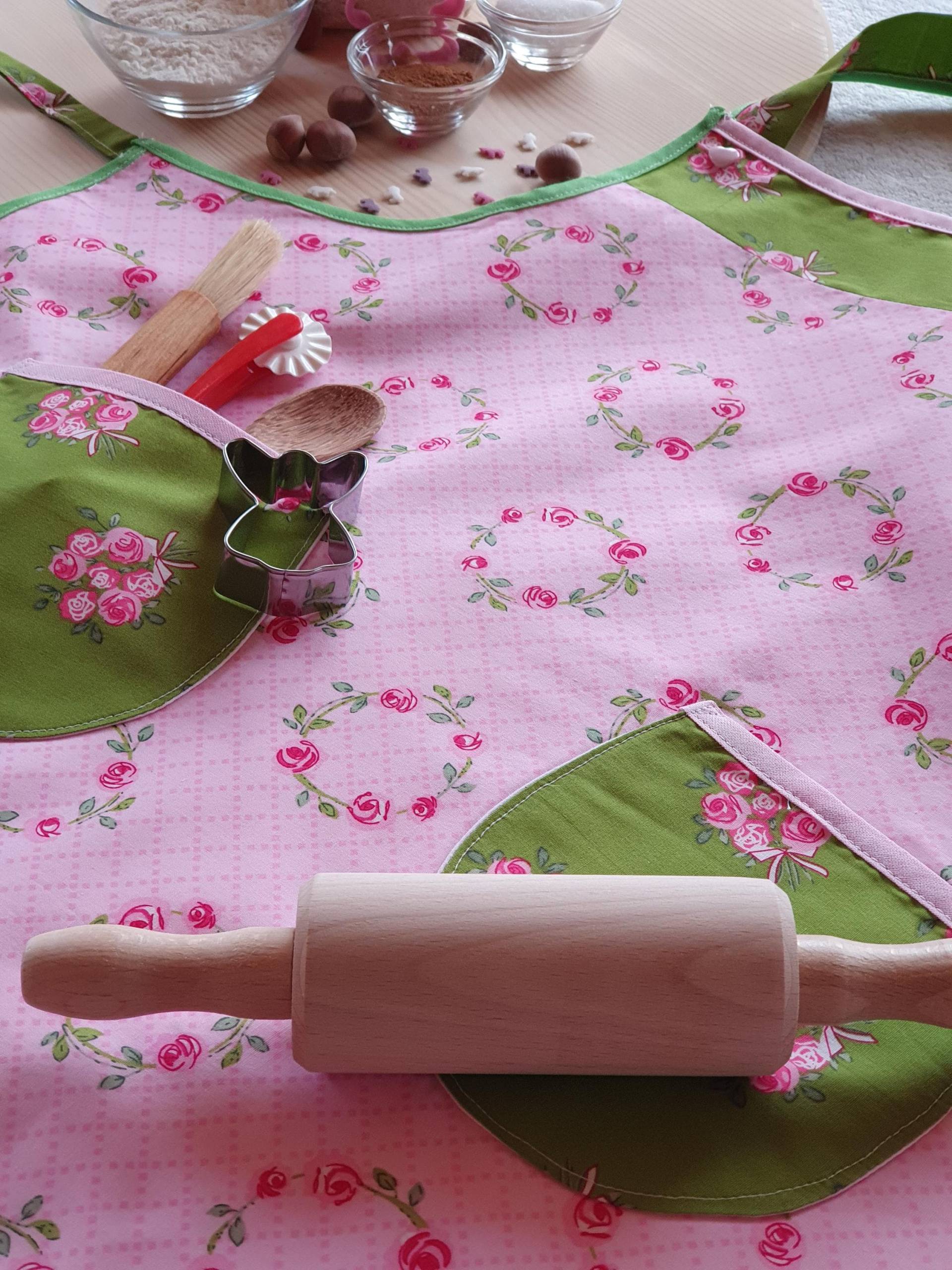 Personalisierte Mädchenschürzen Im Set Handgenäht, Kinderschürzen Koch Und Back-Set, Schürzen, Geschenk Kind Kochen Backen, Laviosar von LAVIOSAR