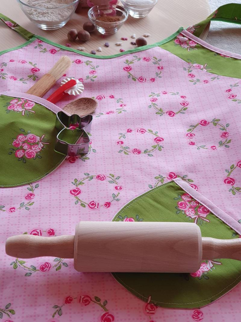 Personalisierte Mädchenschürzen Im Set Handgenäht, Kinderschürzen Koch Und Back-Set, Schürzen, Geschenk Kind Kochen Backen, Laviosar von LAVIOSAR