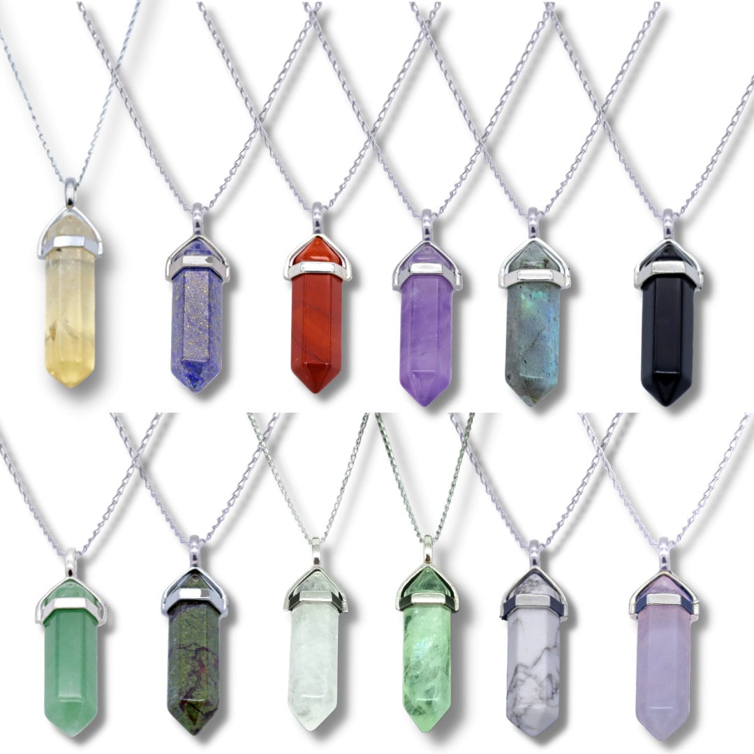 Lavisa Edelsteinkette Obelisk Silber, 55cm Halskette Mit Edelstein Amethyst, Rosenquarz, Lapis Lazuli Lavisa Edelsteinkette Obelisk Silber, 55cm Halskette Mit Edelstein Amethyst, Rosenquarz, Lapis Lazuli von LAVISADE