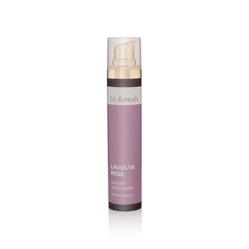 Dr. Armah - Lavolta Rose - Getönte Tagescreme - Anti Aging Feuchtigkeitscreme mit Rosenwasser & Traubenkernöl - Gesichtscreme mit Make-Up-Effekt - Anti Falten Tagespflege - 50 ml von LAVOLTA