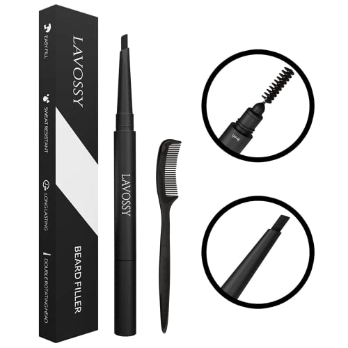 LAVOSSY Bartfüllerstift, füllen und definieren Sie Ihren unregelmäßigen Bart mit dem Bartstift, wasserfester Bartstift für Herren, mehrfarbig (1 Stück (1er Pack), Black) LAVOSSY Bartfüllerstift, füllen und definieren Sie Ihren unregelmäßigen Bart mit dem Bartstift, wasserfester Bartstift für Herren, mehrfarbig (1 Stück (1er Pack), Black) von LAVOSSY