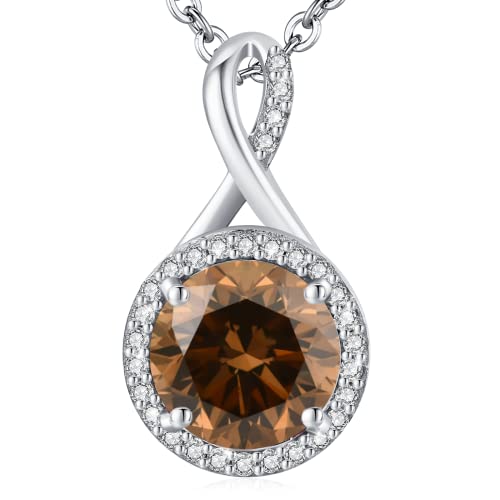 LAVUMO Halskette Damen Silber Rose Gold Kette Damen Schmuck Geschenke für Frauen Freundin Frau MaMa zum Geburtstag Weihnachten Valentinstag Muttertag Hypoallergen Sterling Silber Schmuck von LAVUMO