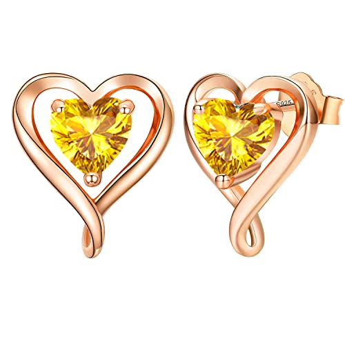 LAVUMO Ohrringe Silber 925 Rosegold Gold Damen Ohrstecker Set Geschenke für Frauen Freundin Mama Beste Freundin Mutter Oma zum Geburtstag Valentinstag Weihnachten Schmuck Damen Kleine Geschenke von LAVUMO