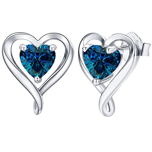 LAVUMO Ohrringe Silber 925 Rosegold Gold Damen Ohrstecker Set Geschenke für Frauen Freundin Mama Beste Freundin Mutter Oma zum Geburtstag Valentinstag Weihnachten Schmuck Damen von LAVUMO