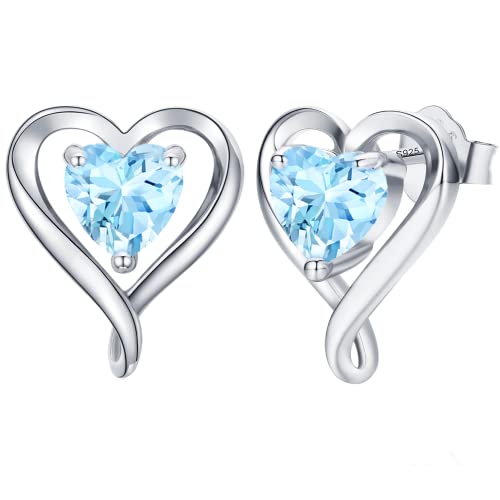 LAVUMO Ohrringe Silber 925 Rosegold Gold Damen Ohrstecker Set Geschenke für Frauen Freundin Mama Beste Freundin Mutter Oma zum Geburtstag Valentinstag Weihnachten Schmuck Damen von LAVUMO