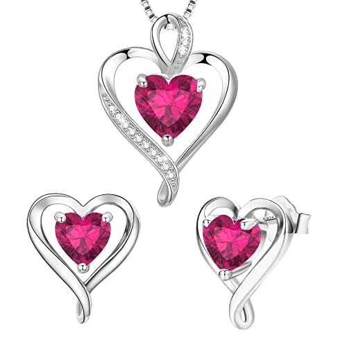 LAVUMO Schmuck set Frauen Halskette Ohrringe Kette Set Silber Rosegold Gold Geschenke für Frauen Freundin Mama Beste Freundin Mutter zum Geburtstag Valentinstag Weihnachten Damen Schmuck Geschenk von LAVUMO