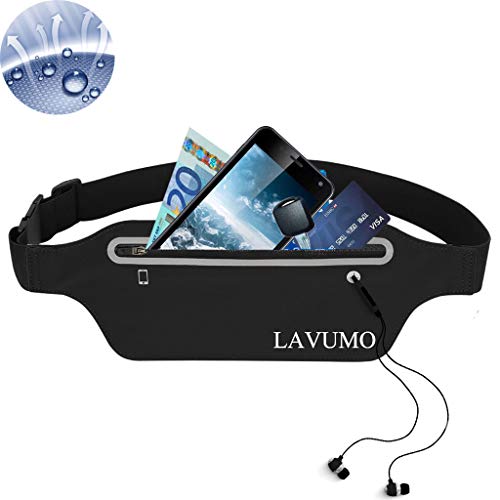LAVUMO Sport Hüfttasche Lauftasche Handy Jogging Laufgürtel Damen Herren Bauchtasche Belt für iPhone 16 Pro Max Plus 15 14 13 Samsung S25 S24 Ultra Huawei Smartphone unter 7,0" Joggen Gürtel von LAVUMO
