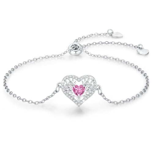 LAVUMO Tree Armband Damen (Silber-10-Oktober) von LAVUMO