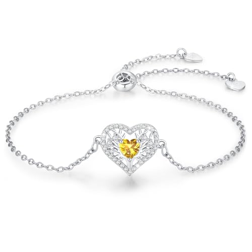 LAVUMO Tree Armband Damen (Silber-11-November) von LAVUMO