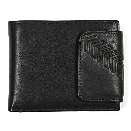 Echtes Leder Geldbörsen,Leder Herren Geldbörse,Leder Herren Kurze Geldbörse Herren Multi Card Slot Vintage Kartenhalter Clutch Wallet (Color : H, Size : One Size) (Color : B, Size : One Size) von LAXTO