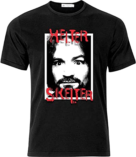 Helter Skelter Charles Manson T-Shirt Unisex Black Mens Tees XL von LAXTO