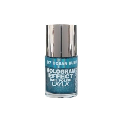 Layla Cosmetics Holog Effect Nail Polish Ocean Rush 10 ml von LAYLA