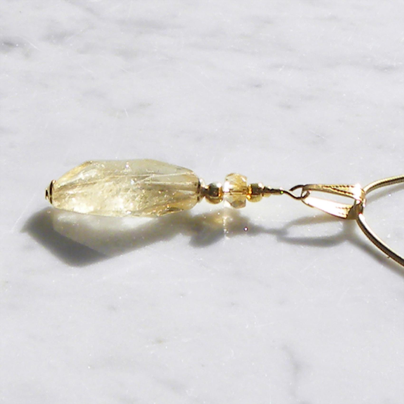 Crystal Sun - Citrin Silber Anhänger, Vergoldet Crystal Sun - Citrin Silber Anhänger, Vergoldet von LAYSONAdesign