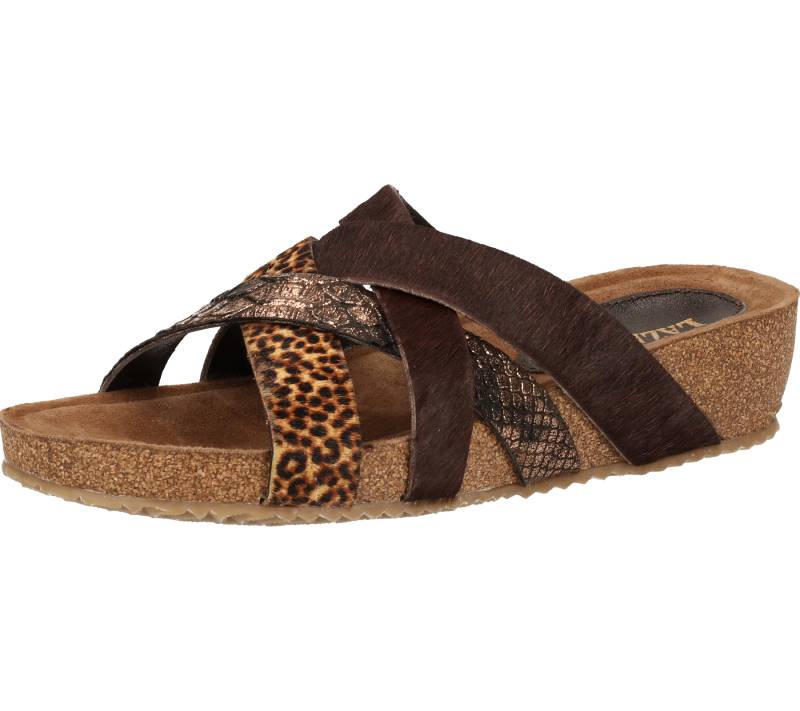 LAZAMANI Damen Pantoletten modische Sommer-Schuhe Zehen-Trenner 75.715 Braun von LAZAMANI