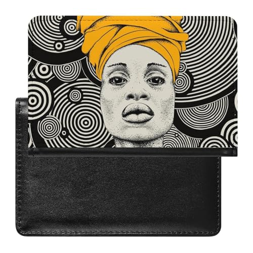 Reisepasshülle Etui Afrikanische Frauen Pu Leder Reisepasshülle Mit Kartenschlitz von LAZAT