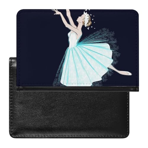 Reisepasshülle Etui Ballerina Mädchen Pu Leder Reisepasshülle Mit Kartenschlitz von LAZAT