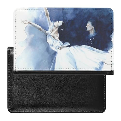 Reisepasshülle Etui Ballerina Mädchen Pu Leder Reisepasshülle Mit Kartenschlitz von LAZAT