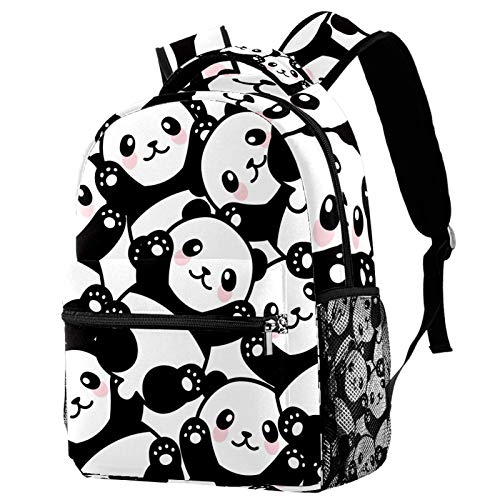 Leichte Rucksack College School Tasche Laptop Daypack für Erwachsene und Kinder Casual Rucksack Panda Black White Leichte Rucksack College School Tasche Laptop Daypack für Erwachsene und Kinder Casual Rucksack Panda Black White von LAZEN