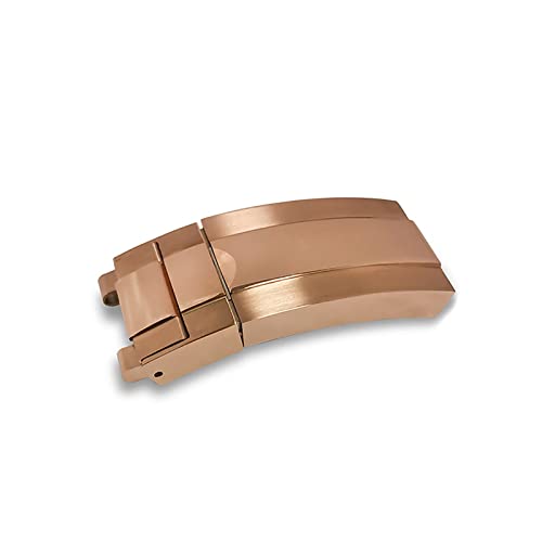 LAZIRO 16 MM Edelstahl Uhr Verschluss Armband Schnalle Armband Verschluss Uhrenarmband Reparatur Modifizierte Teile (Color : Rose Gold) von LAZIRO