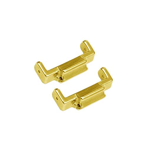 LAZIRO 22 mm bis 16 mm Edelstahlarmbandadapter passend for Casio passend for G-SHOCK DW5600 GA110 Anschlüsse passend for GSHOCK-Armband DIY-Konverter (Color : Gold) von LAZIRO