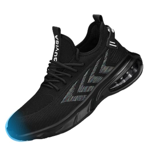 LAoutun Sicherheitsschuhe Herren Stahl Zehenkappe Schuhe Leichte Anti-Rutsch Arbeitsschuhe Bequeme weiche Sicherheitsschuhe Luftkissen Schutz Arbeitsschuhe von LAoutun