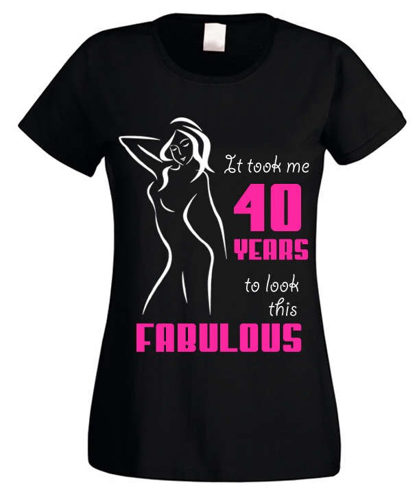 T-Shirt Es Dauerte 40 Jahre Aussehen Dieses Fabelhafte Hemdsärmel "Es Nahm Mich So Fabelhaft" von LArcobalenodiLuci